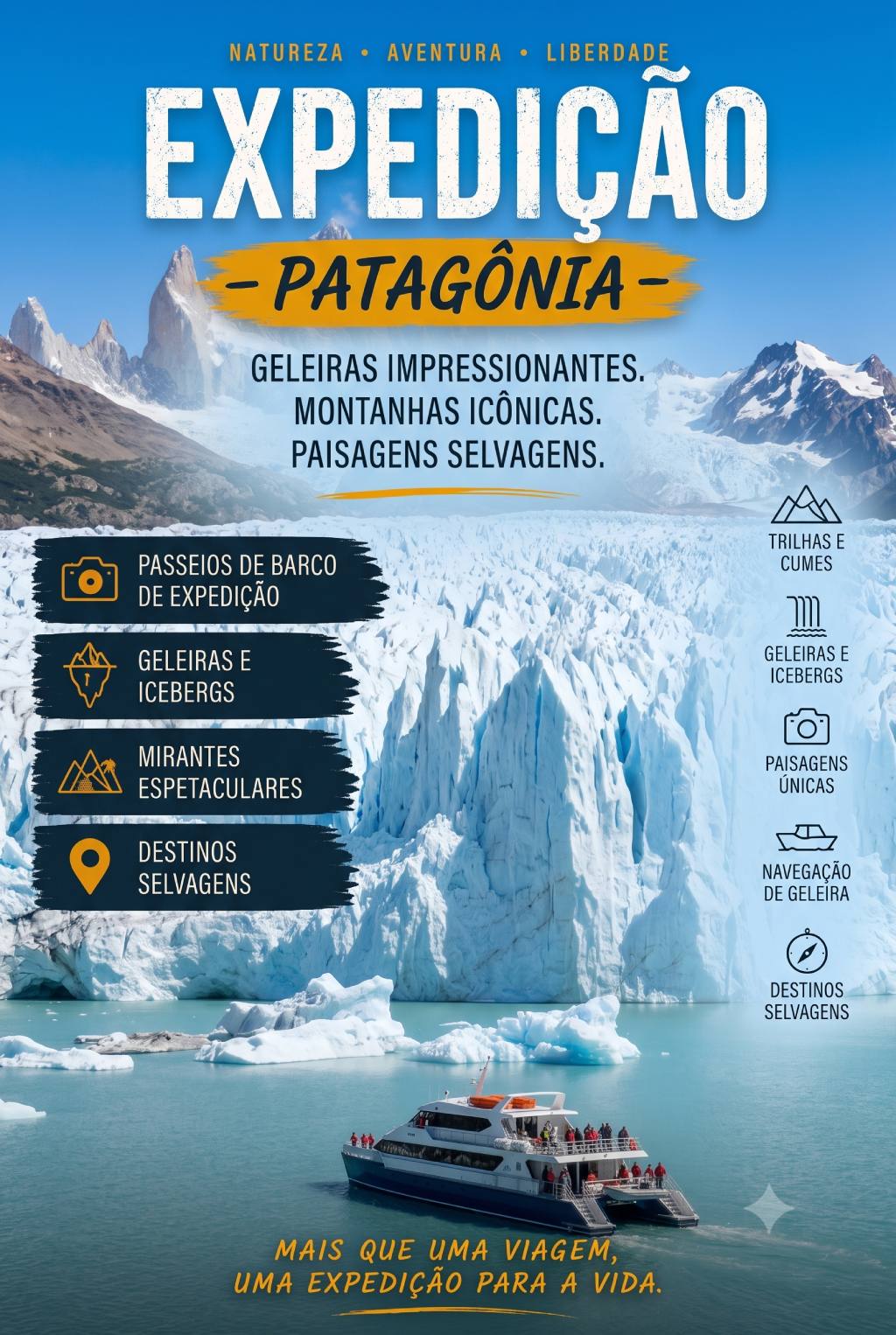 Pôster da Expedição Patagônia